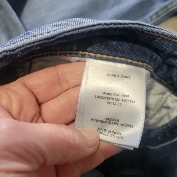 Silver Avery Slim Bootcut Jeans - Picture 9 of 10